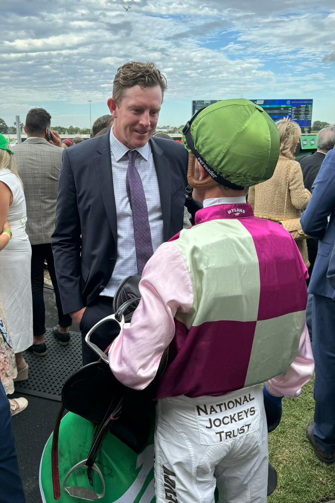Matt & Kerrin McAvoy post Golden Slipper Matt & Kerrin McAvoy post Golden Slipper